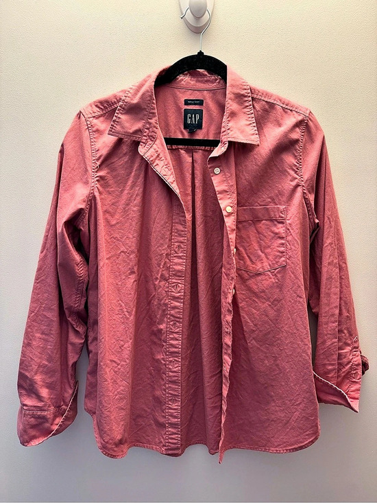 GAP Tops - Gap The Perfect Shirt Button Down Pink Medium vintage